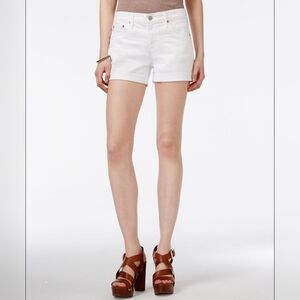 AG Women's White Denim Shorts